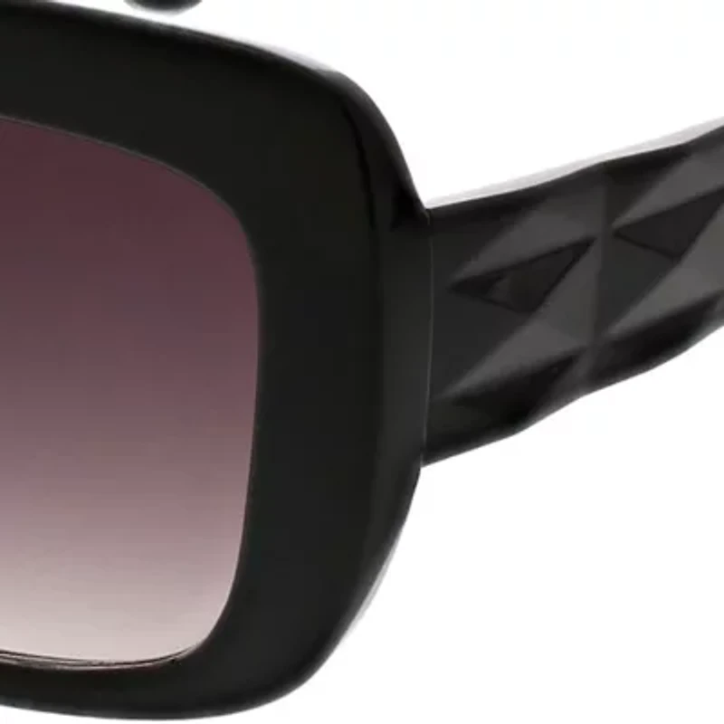 Rectangle Square Quilted Temple Sunglasses