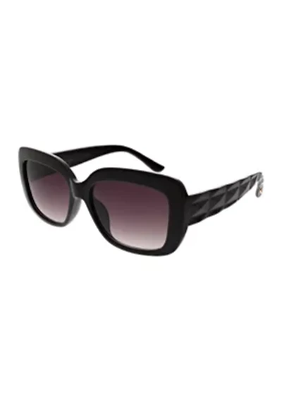 Rectangle Square Quilted Temple Sunglasses