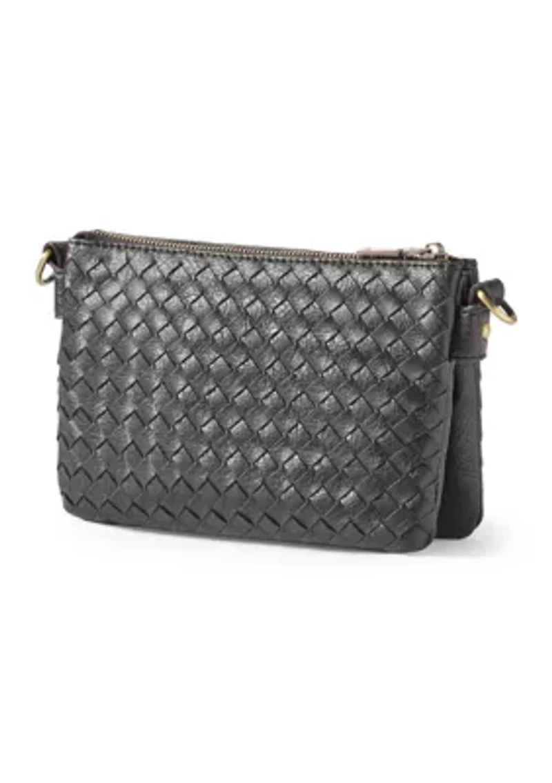 Woven Wristlet Crossbody