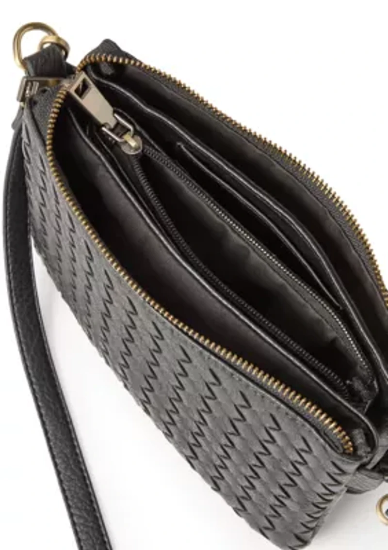 Woven Wristlet Crossbody