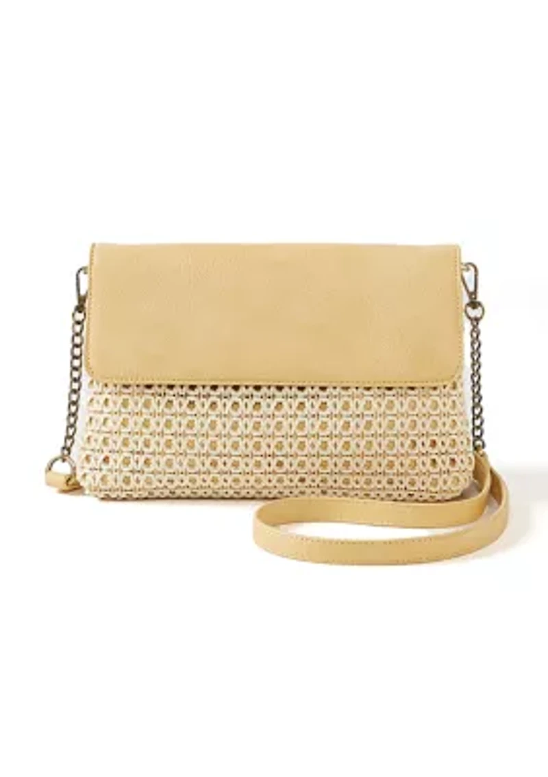 Rattan Clutch Crossbody