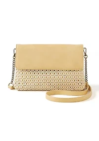 Rattan Clutch Crossbody