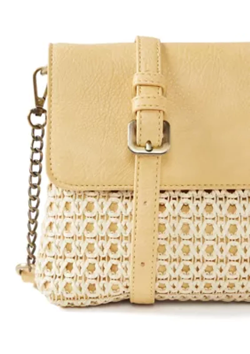 Rattan Clutch Crossbody