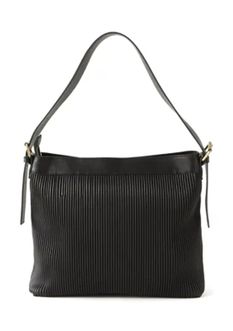 Ribbed Hobo Bag