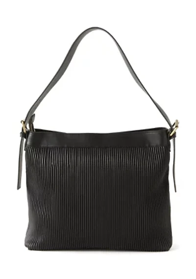 Ribbed Hobo Bag