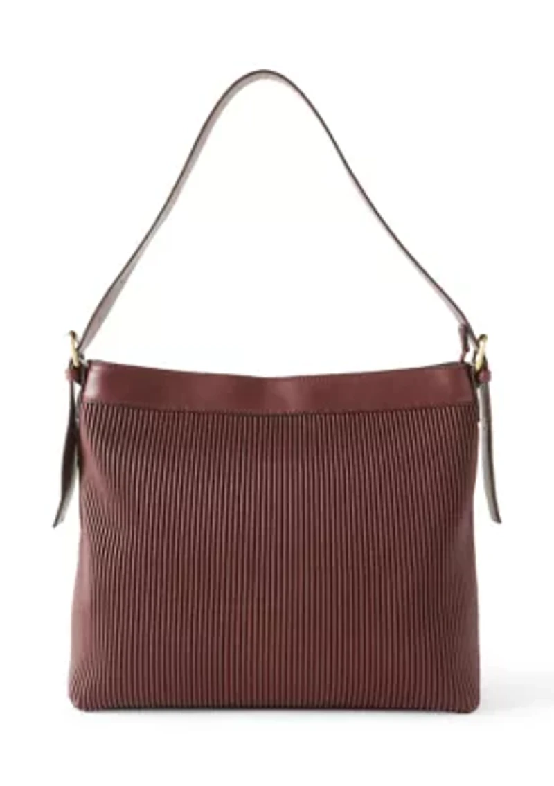 Ribbed Hobo Bag