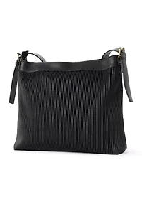 Ribbed Hobo Bag