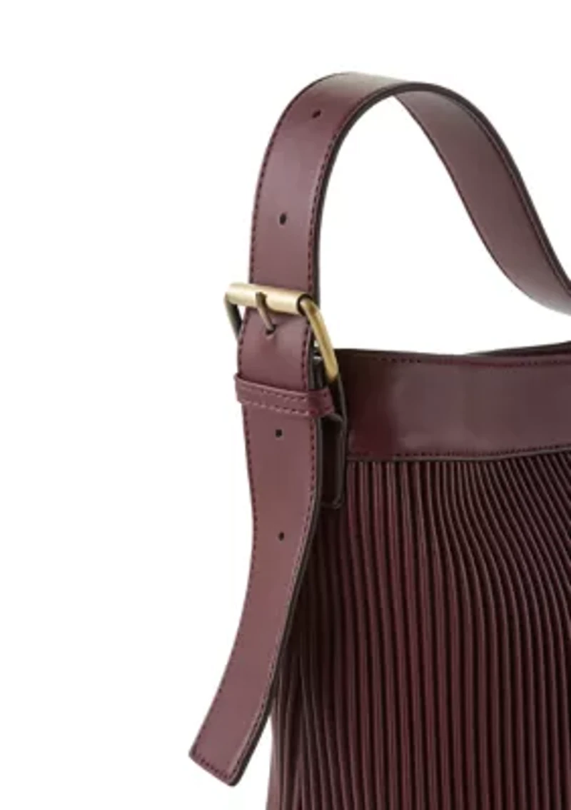Ribbed Hobo Bag