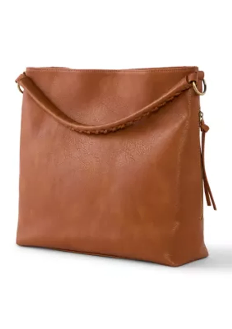 Distressed Slouchy Hobo Bag