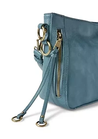 Distressed Pull On Crossbody Bag