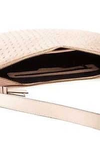 Woven Crescent Shoulder Bag