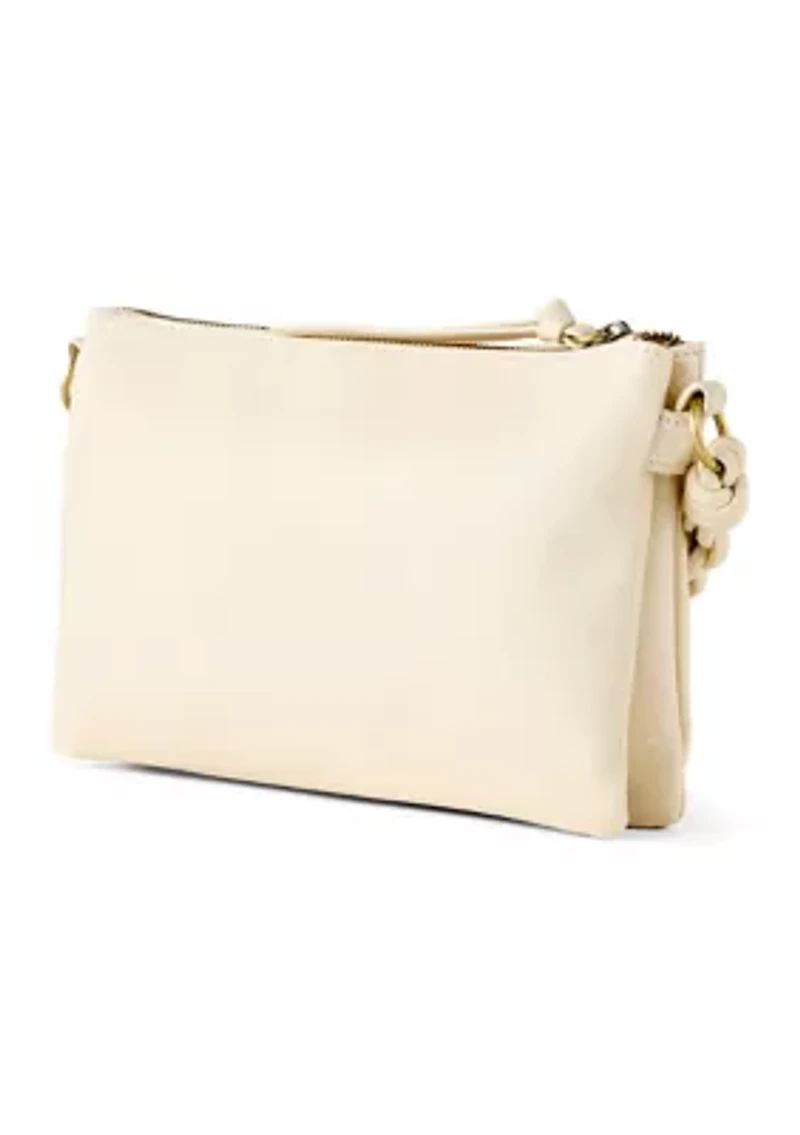 Crossbody Bag with Woven Shoulder Strap