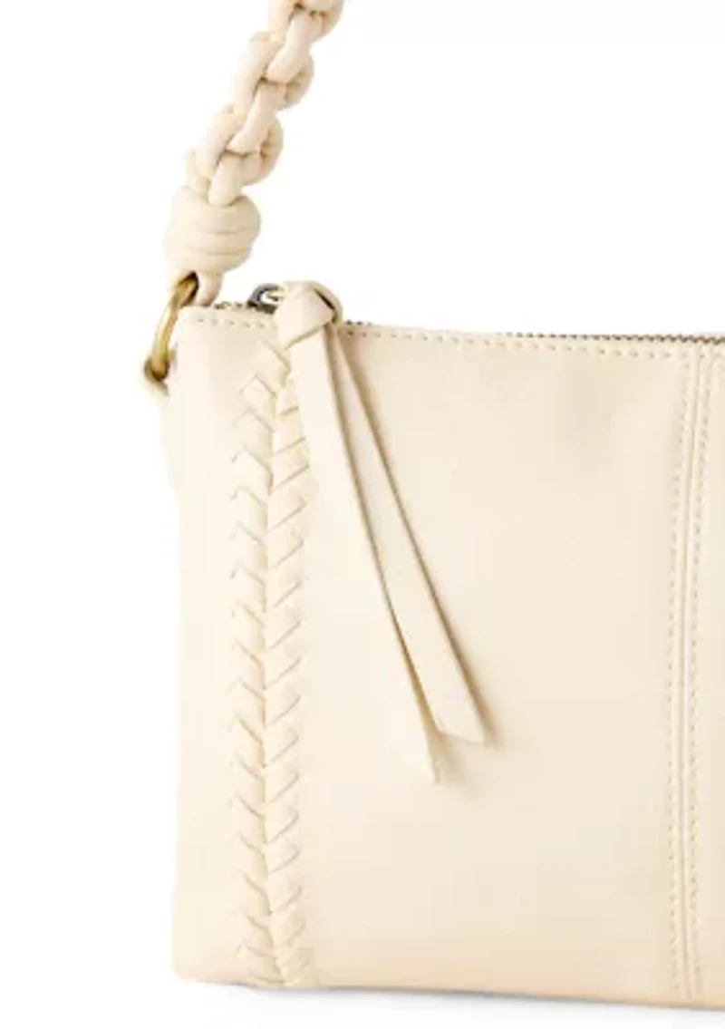 Crossbody Bag with Woven Shoulder Strap
