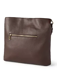 Hobo Bag with Leopard Suede Panel 