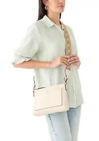 East West Shoulder Bag with Crossbody Strap