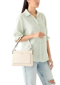 East West Shoulder Bag with Crossbody Strap