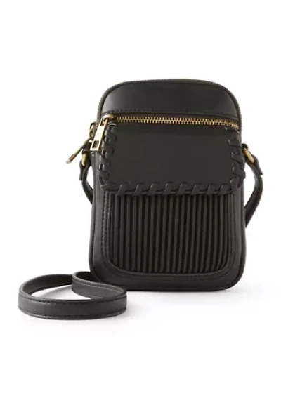 Ribbed Phone Crossbody Bag