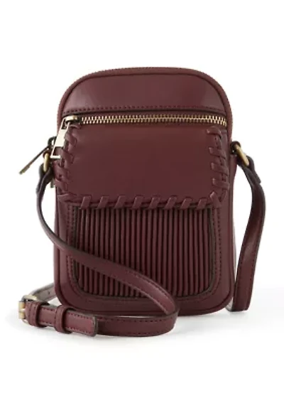 Ribbed Phone Crossbody Bag