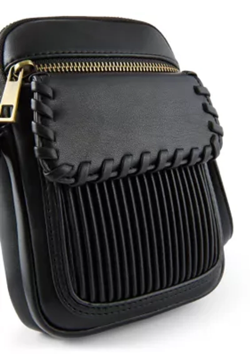 Ribbed Phone Crossbody Bag