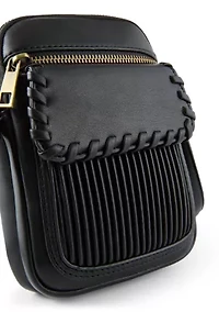 Ribbed Phone Crossbody Bag