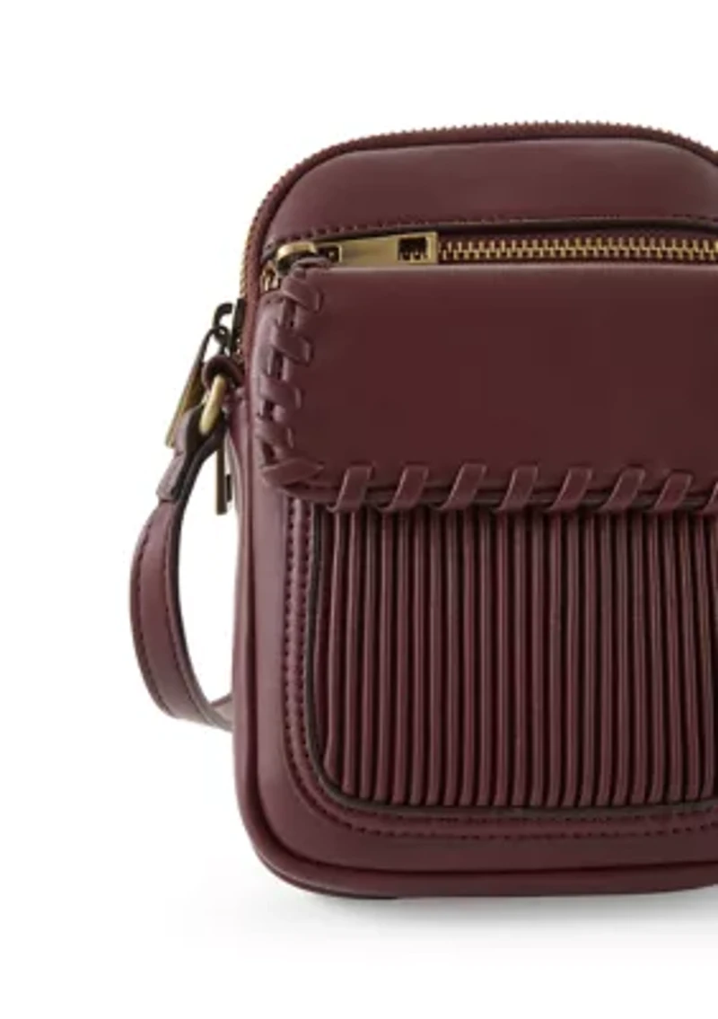Ribbed Phone Crossbody Bag