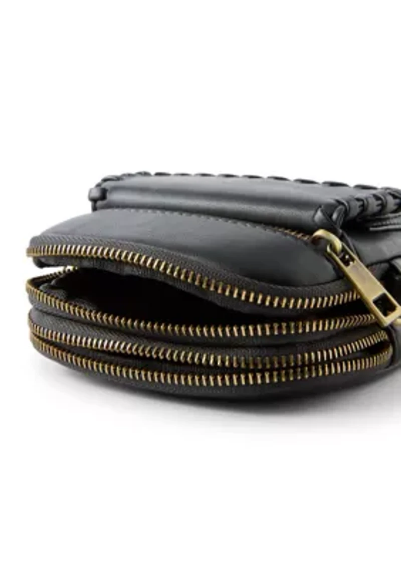Ribbed Phone Crossbody Bag