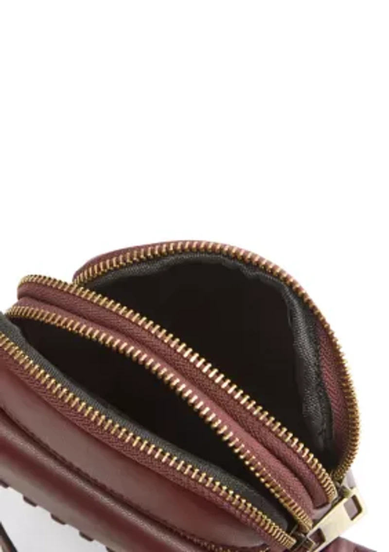 Ribbed Phone Crossbody Bag