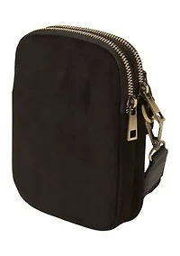 Faux Suede Crossbody