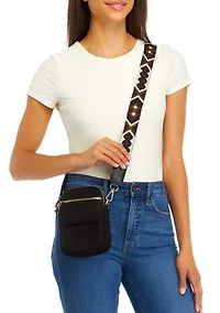 Faux Suede Crossbody
