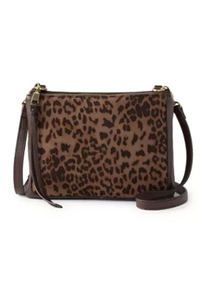 Crossbody with Leopard Faux Suede