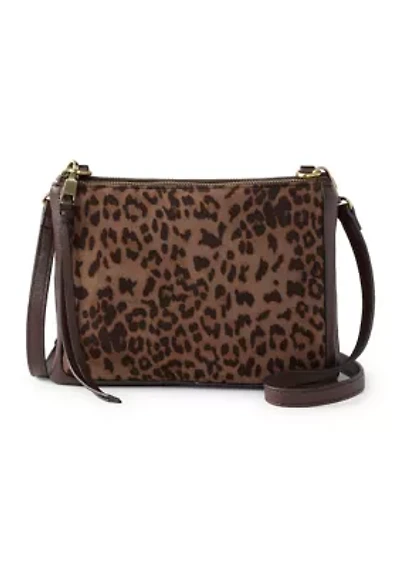 Crossbody with Leopard Faux Suede 