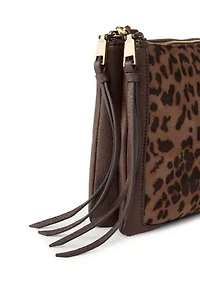 Crossbody with Leopard Faux Suede 