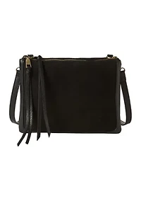 Faux Suede Mix Crossbody