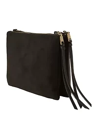 Faux Suede Mix Crossbody