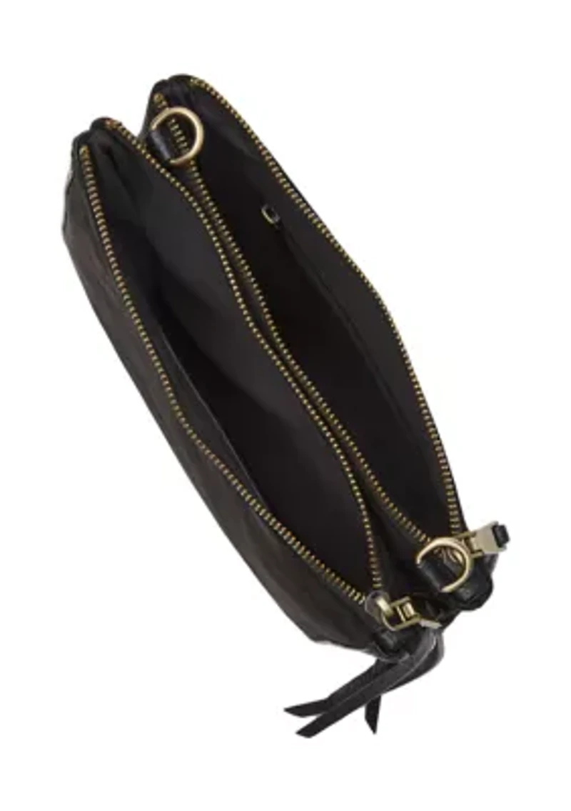 Faux Suede Mix Crossbody