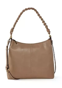 Hobo Bag with Braided Crossbody Strap