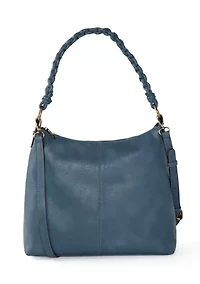Hobo Bag with Braided Crossbody Strap
