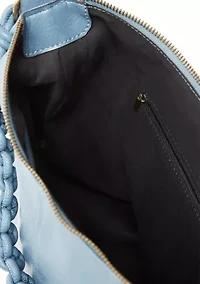 Hobo Bag with Braided Crossbody Strap