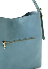 Shoulder Bag with Studded Strap