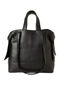 Double Handle Tote with Knot Detail