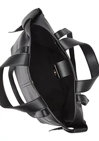 Double Handle Tote with Knot Detail