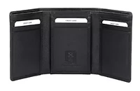 RFID Blocking Tri-fold Leather Wallet