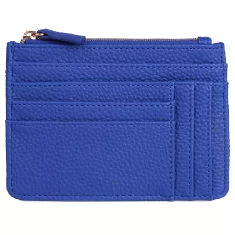 Solid Pebble Vegan Leather Slot Coin Case