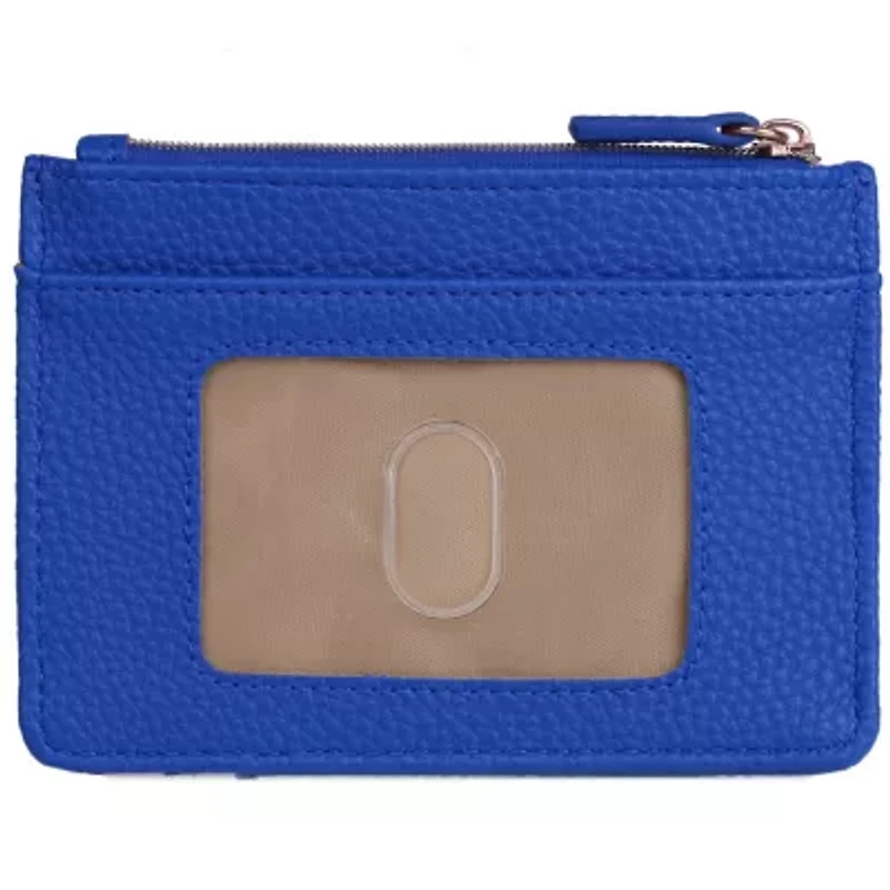 Solid Pebble Vegan Leather Slot Coin Case