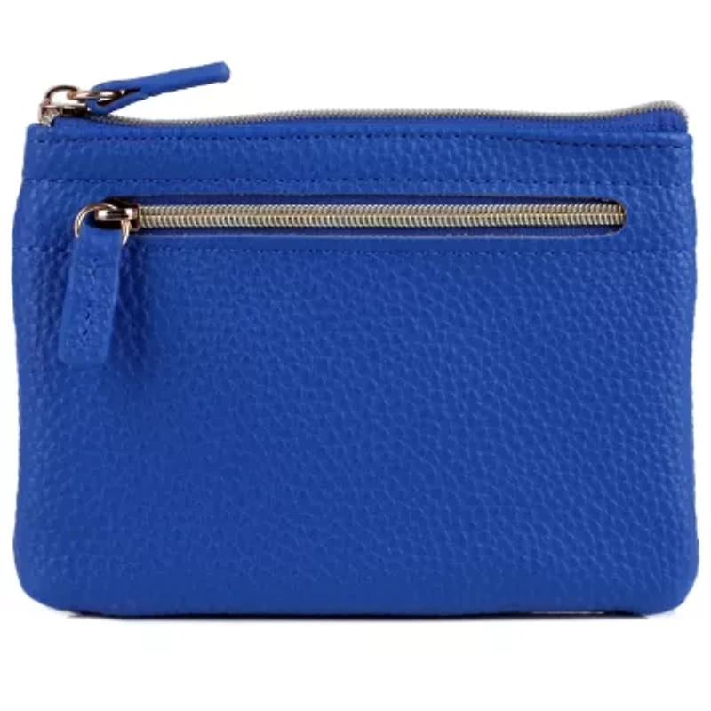 Solid Pebble Vegan Leather Lg ID Coin Case