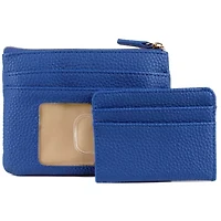 Solid Pebble Vegan Leather Lg ID Coin Case