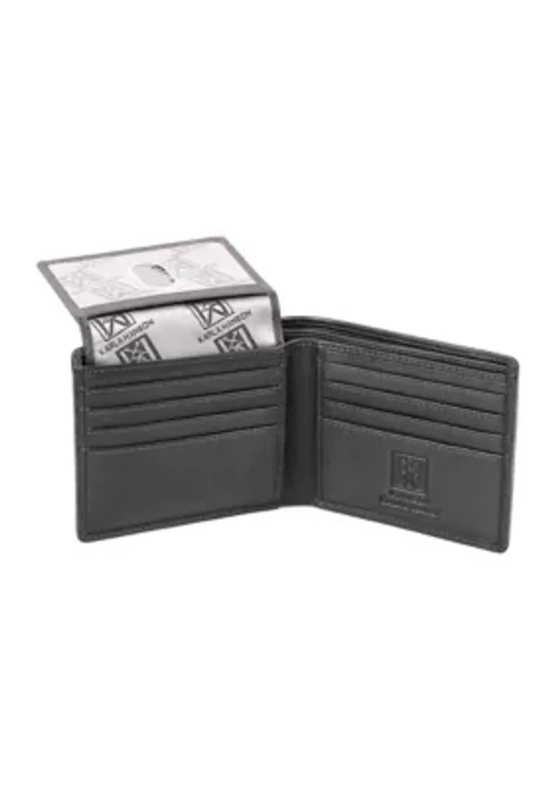 RFID Blocking Leather Wallet with Card Insert