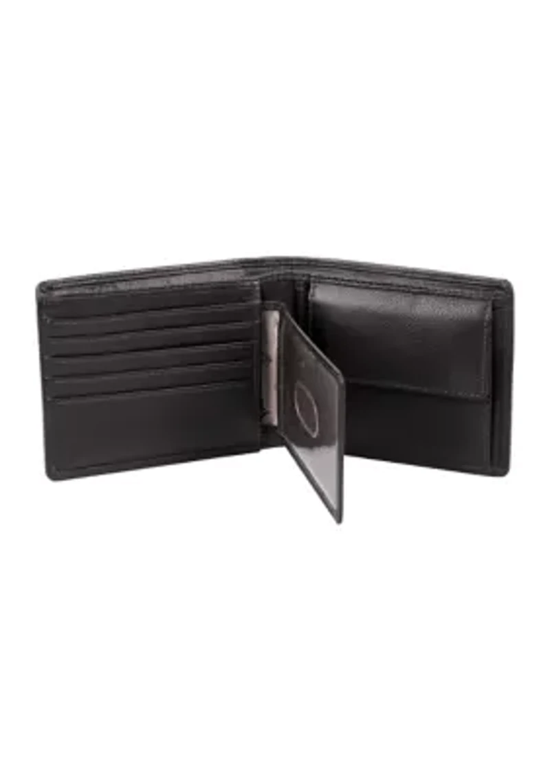 RFID Blocking Martin Coin Pocket Leather Wallet