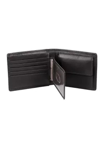 RFID Blocking Martin Coin Pocket Leather Wallet