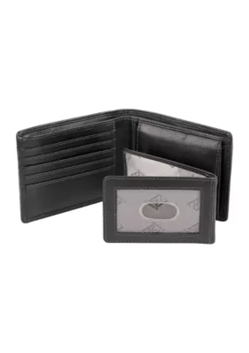RFID Blocking Martin Coin Pocket Leather Wallet
